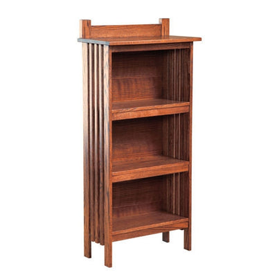 Mission 2 Ft. Bookshelf with Back-Bookcases-Peaceful Valley Furniture