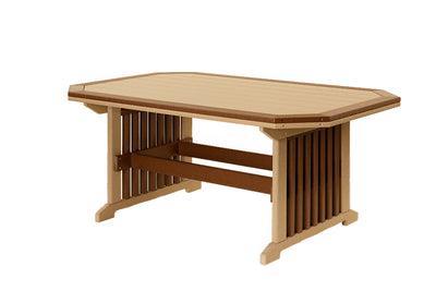 3' Wide Mission Table w/Border-Peaceful Valley Furniture