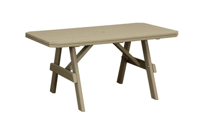 3' Wide Garden Table-Peaceful Valley Furniture