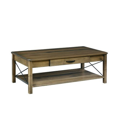 Crossway Lg Coffee Table with Drawer-Tables-Peaceful Valley Furniture