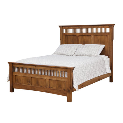 Deluxe Mission King Bed-Beds-Peaceful Valley Furniture
