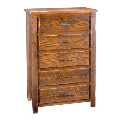 Rustic 5 Drawer Chest of Drawers-Storage & Display-Peaceful Valley Furniture