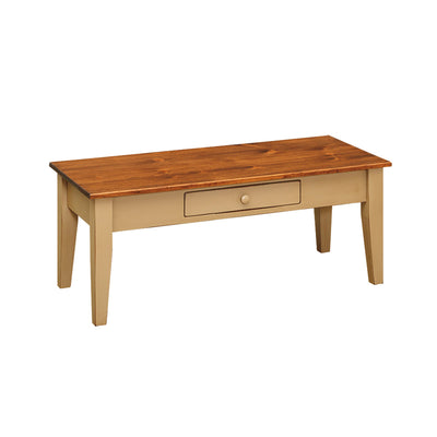 Coffee Table with Drawer-Tables-Peaceful Valley Furniture