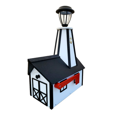 Poly Lighthouse Mailbox-Peaceful Valley Furniture