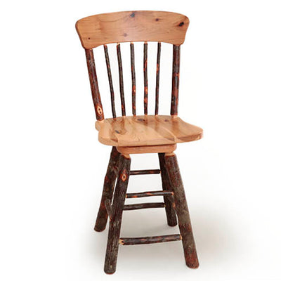 30" Panel Back Swivel Stool-Peaceful Valley Furniture