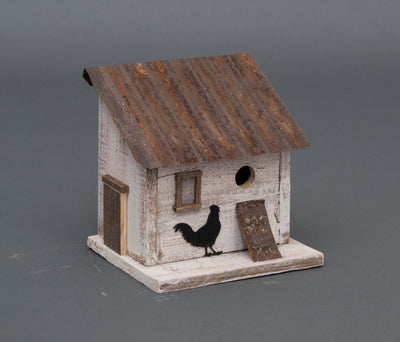 Chicken Coop Birdhouse-Birdhouses & Feeders-Peaceful Valley Furniture