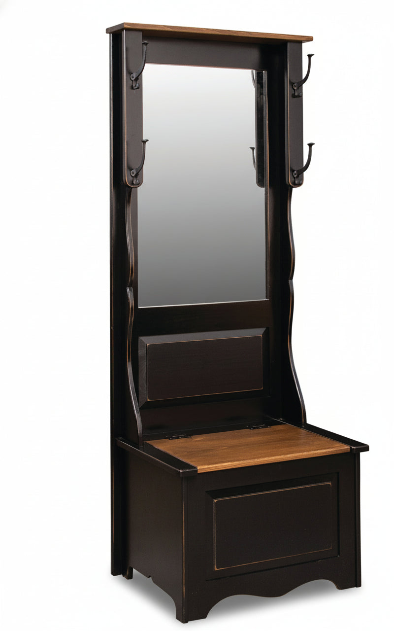 Hall Tree with Mirror