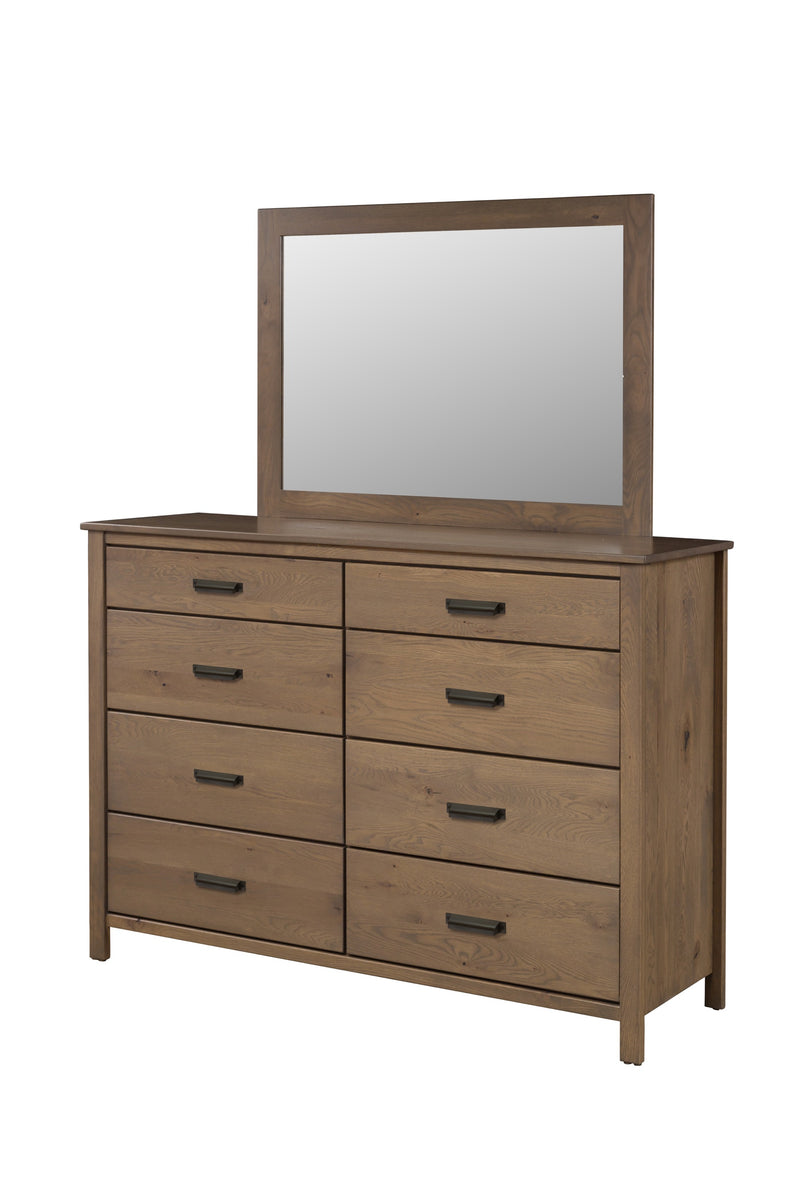 Lakeville Tall Eight Drawer Dresser with Mirror