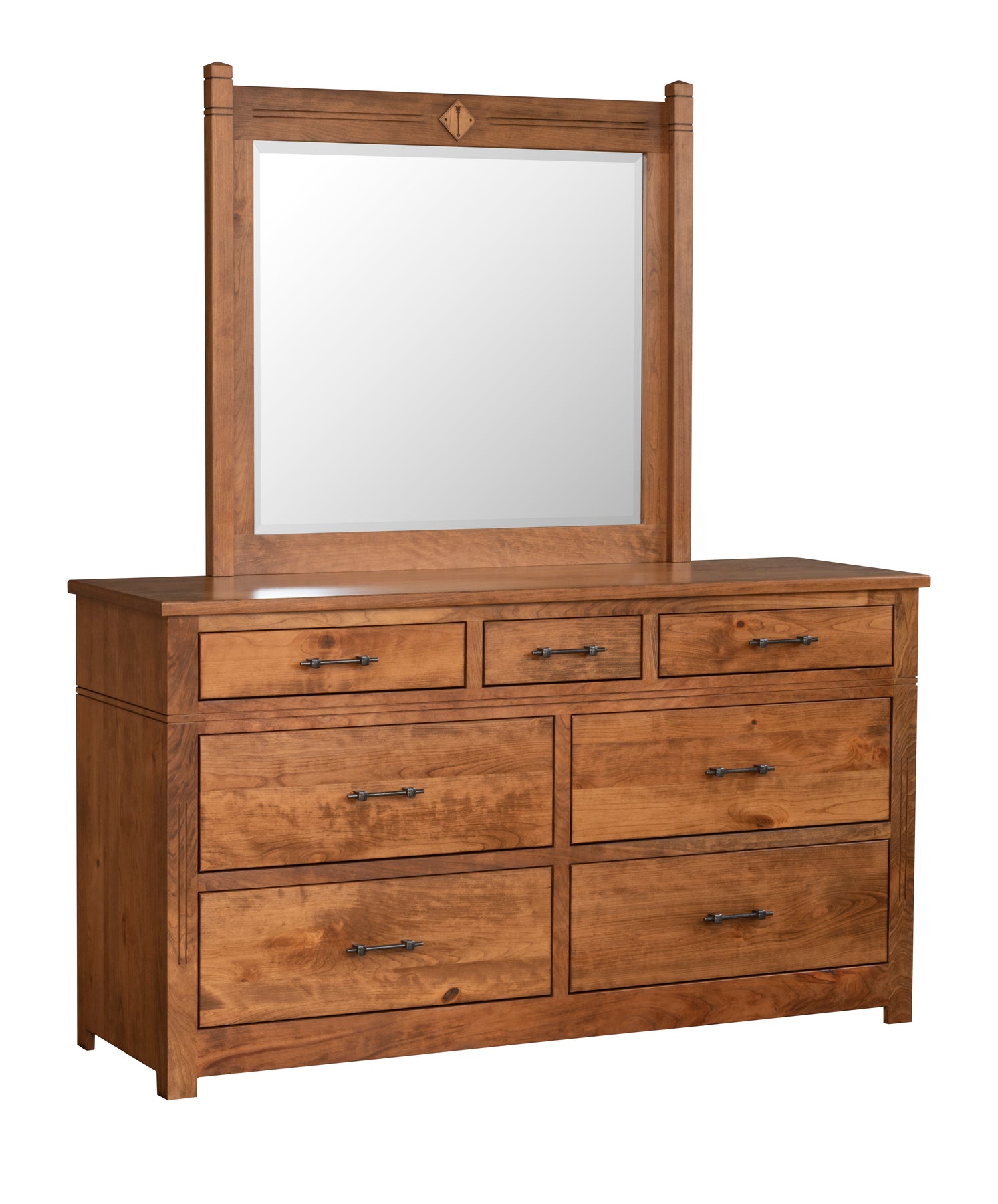 Signature Large Triple Dresser W/ Mirror – Peaceful Valley Furniture