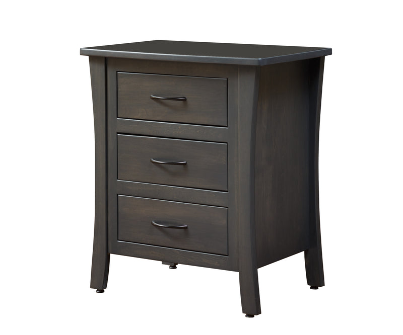 Somerset Small Three Drawer Nightstand