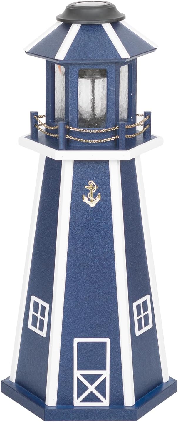 3 Ft Poly Solar Lighthouse