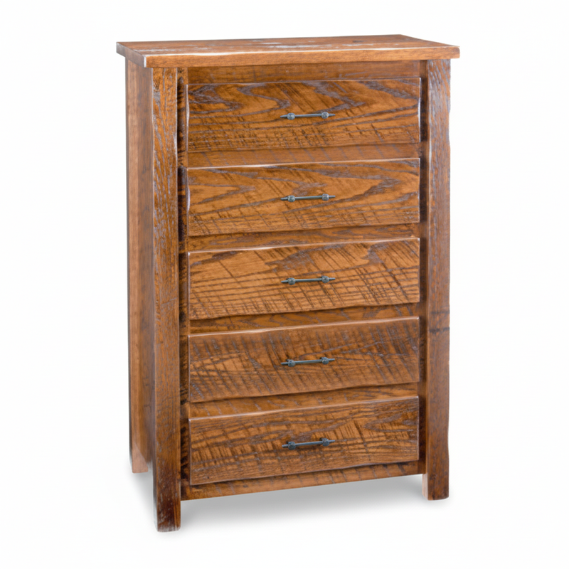 Rustic 5 Drawer Chest of Drawers