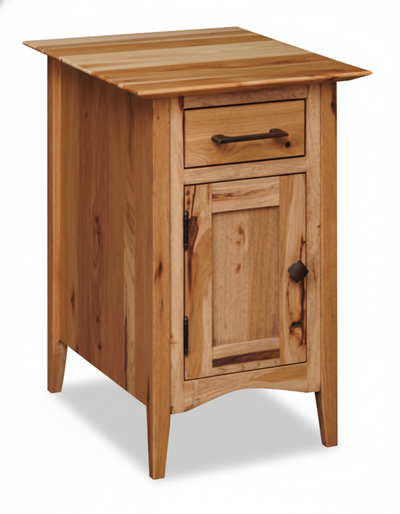 Simplicity Chairside Table with Door and Drawer