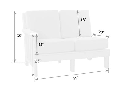 Mission Right Love Seat Section