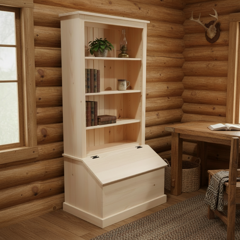 Toy Chest Bookcase Combo