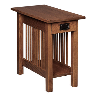 Mission Chairside Table with Drawer-Tables-Peaceful Valley Furniture