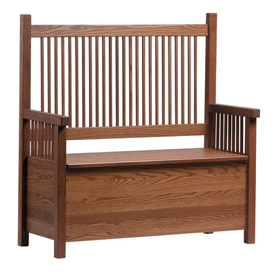 Mission Deacons Bench-Benches-Peaceful Valley Furniture