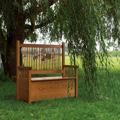 Mission Deacons Bench-Benches-Peaceful Valley Furniture