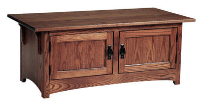 Mission 2 Door Coffee Table-Tables-Peaceful Valley Furniture