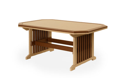 4' Wide Mission Table w/Border-Peaceful Valley Furniture