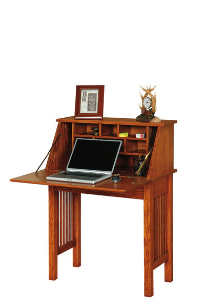 Mission Secretary Desk With Slats Mission-Desks-Peaceful Valley Furniture