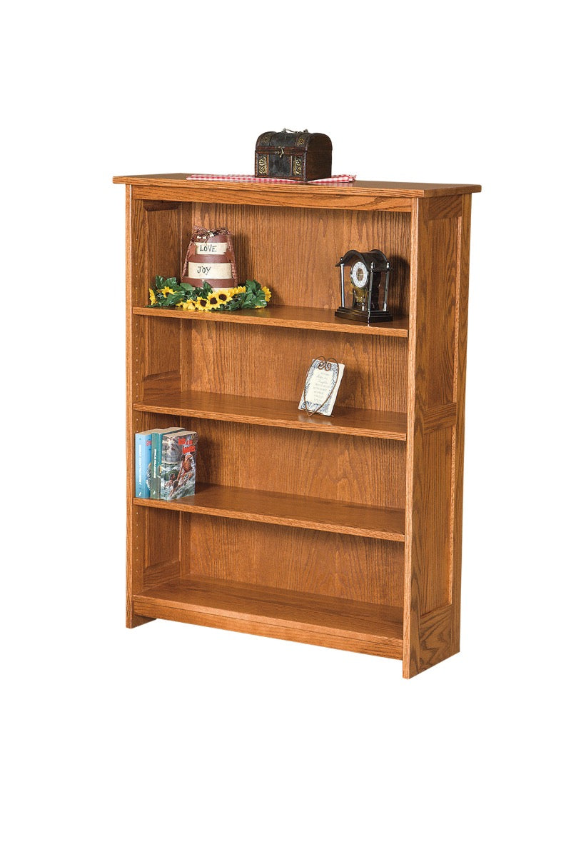 Mission Flat Panel Bookcase 24" Wide-Bookcases-Peaceful Valley Furniture