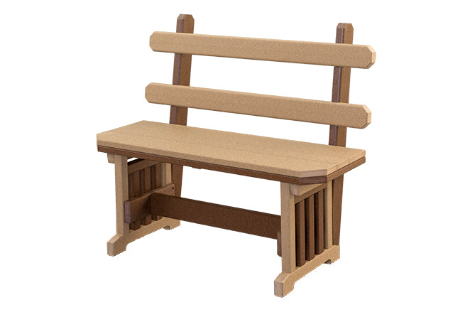 Mission Bench w/Back-Peaceful Valley Furniture