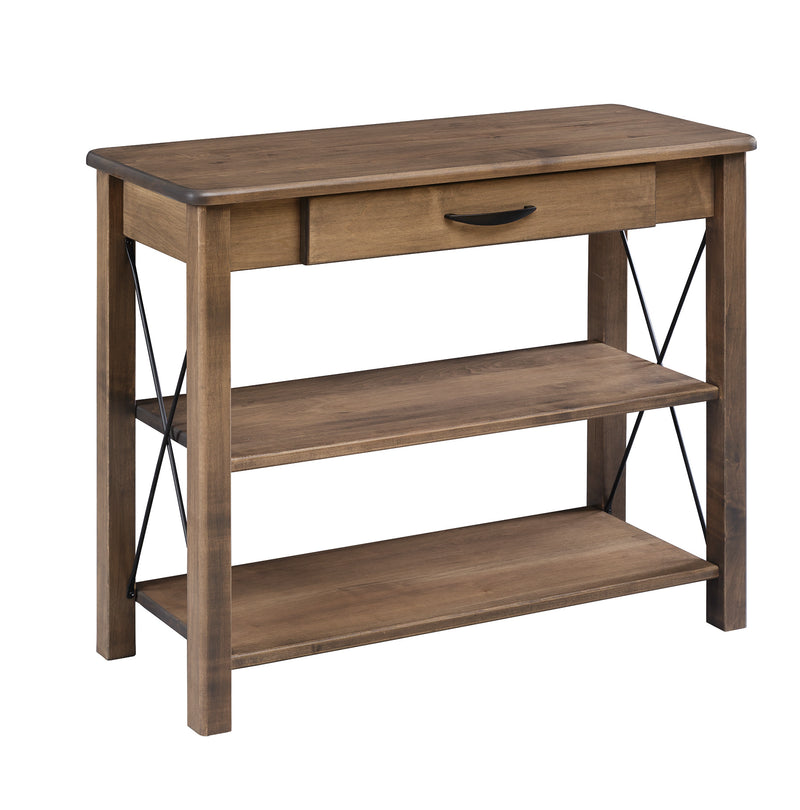 Crossway Console Table with 2 shelves and Drawer