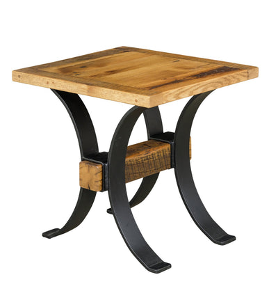 Timber Frame End Table-Tables-Peaceful Valley Furniture