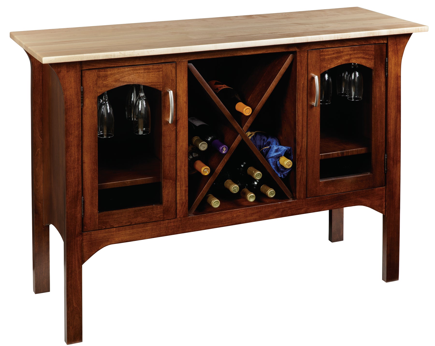 Monarch Wine Server w/ Wine Storage & Goblet racks – Peaceful Valley ...