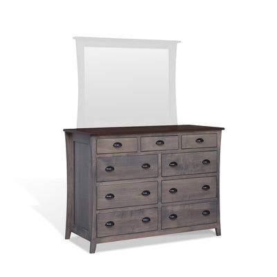 Fulton 9 Drawer 60" Mule Dresser-Storage & Display-Peaceful Valley Furniture