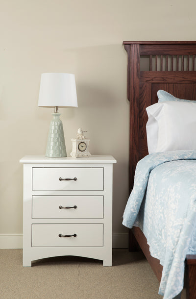Mission 3 Drawer Night Stand-Nightstands-Peaceful Valley Furniture