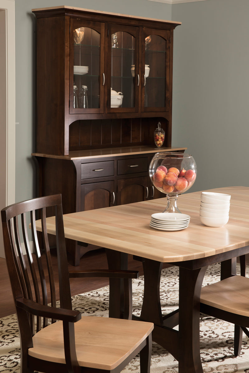 Monarch Dining Table w/ 3-12" Self Storing leaves