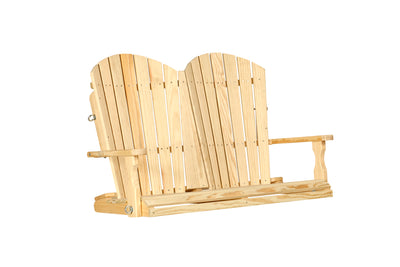 4' Fan-Back Porch Swing-Seating-Peaceful Valley Furniture