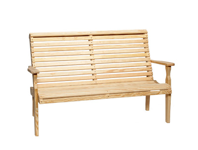 5' Roll Back Bench-Seating-Peaceful Valley Furniture