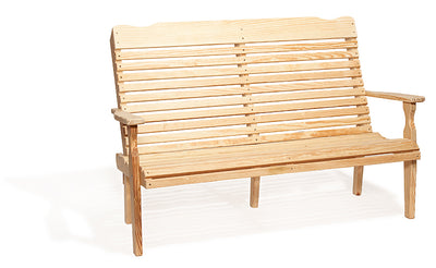 5' Curve-Back Bench-Seating-Peaceful Valley Furniture