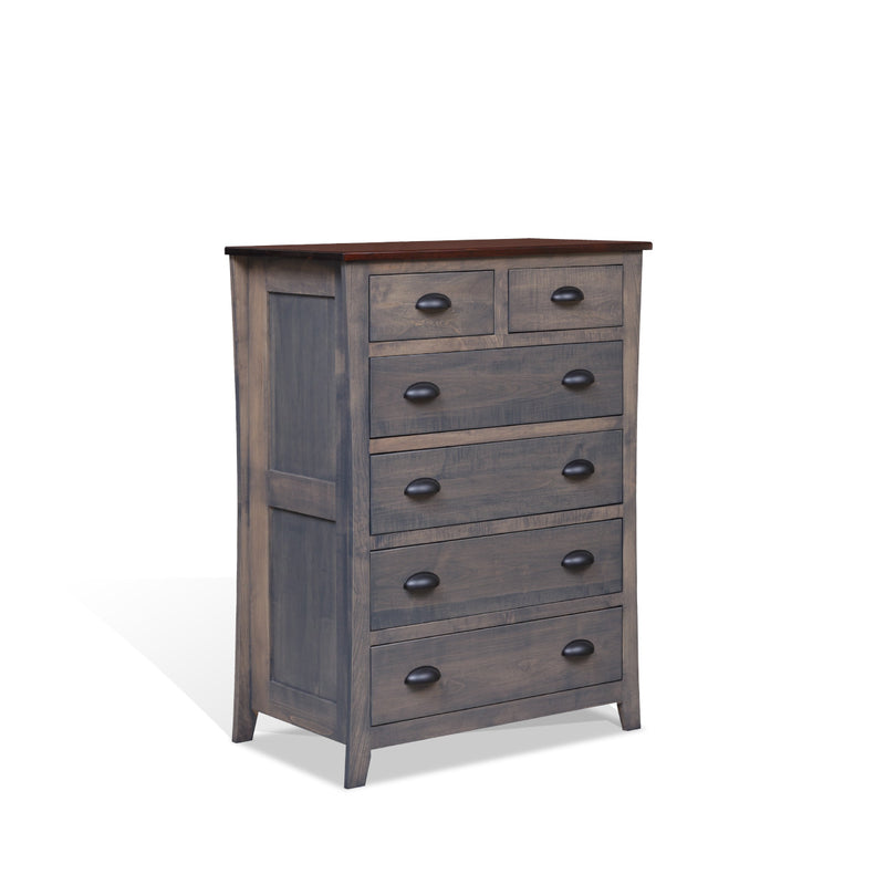 Fulton 6 Drawer Small Chest of Drawers-Storage & Display-Peaceful Valley Furniture