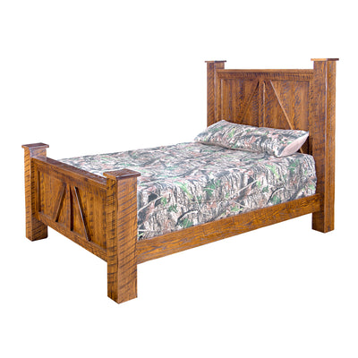 Rustic Bed-Beds-Peaceful Valley Furniture