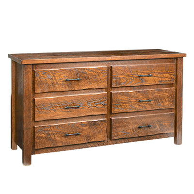 Rustic 6 Drawer Dresser-Storage & Display-Peaceful Valley Furniture