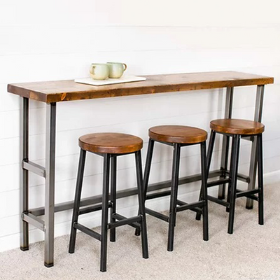 72" Modern Industrial Bar Table-Tables-Peaceful Valley Furniture