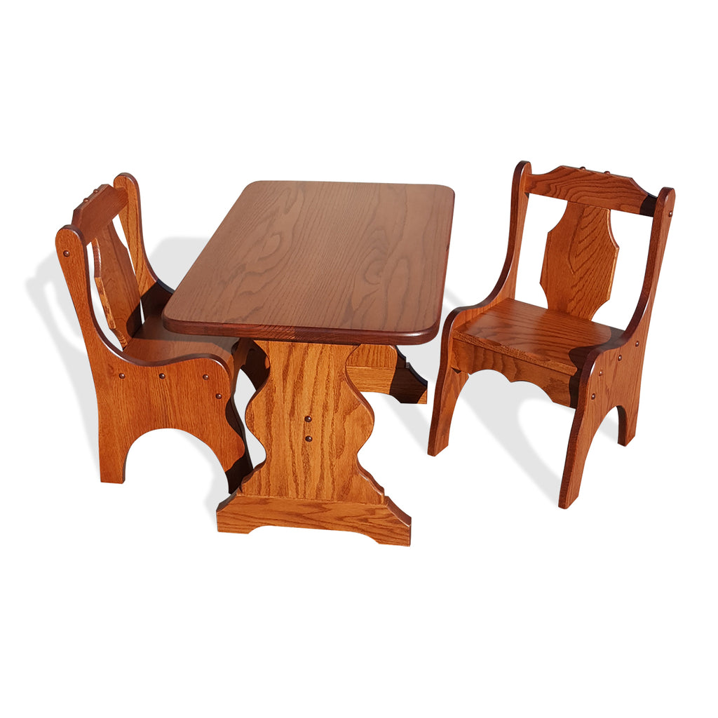 Child s Trestle Table and Chair Set Peaceful Valley Furniture