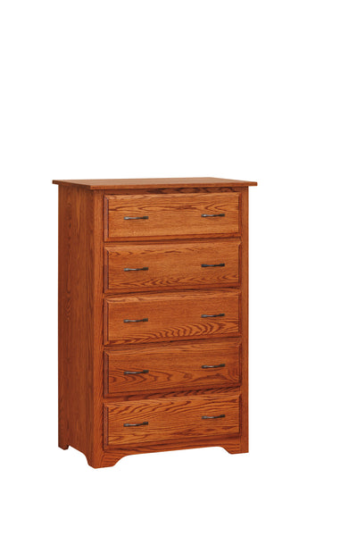 Shaker CHEST OF DRAWERS - SHAKER - 5 Dr-Storage & Display-Peaceful Valley Furniture