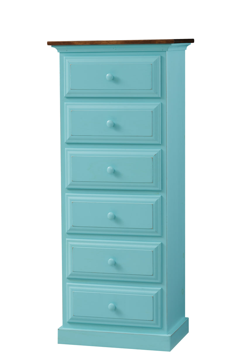 Six Drawer Narrow Chest-Storage & Display-Peaceful Valley Furniture