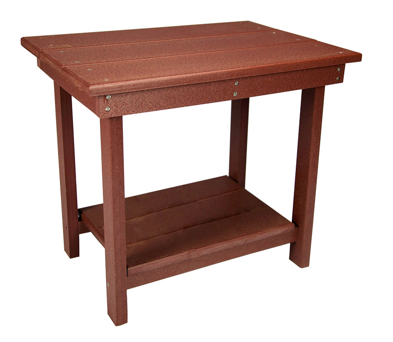 Rectangular Double Decker End Table-Tables-Peaceful Valley Furniture