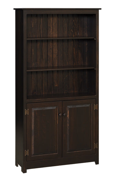 6 Ft Bookcase with Doors-Bookcases-Peaceful Valley Furniture