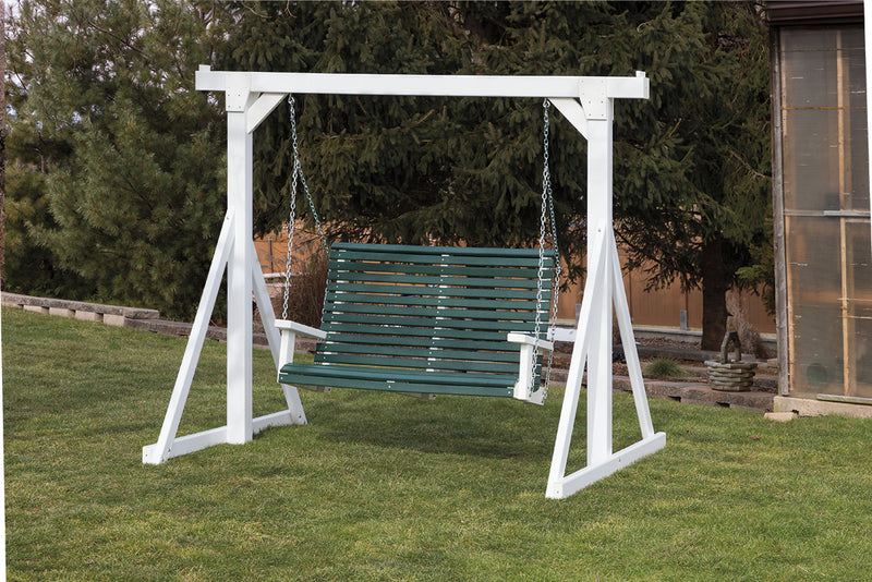 Vinyl-covered Wood A-Frame (Swing not Included)
