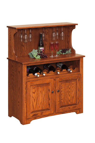 Wine Cabinet w/ Doors-Peaceful Valley Furniture