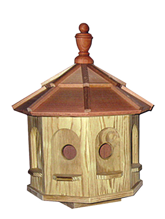 Wooden Large Post Mount Birdhouse-Birdhouses & Feeders-Peaceful Valley Furniture