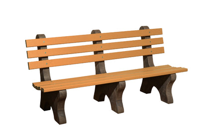 6' Poly Park Bench