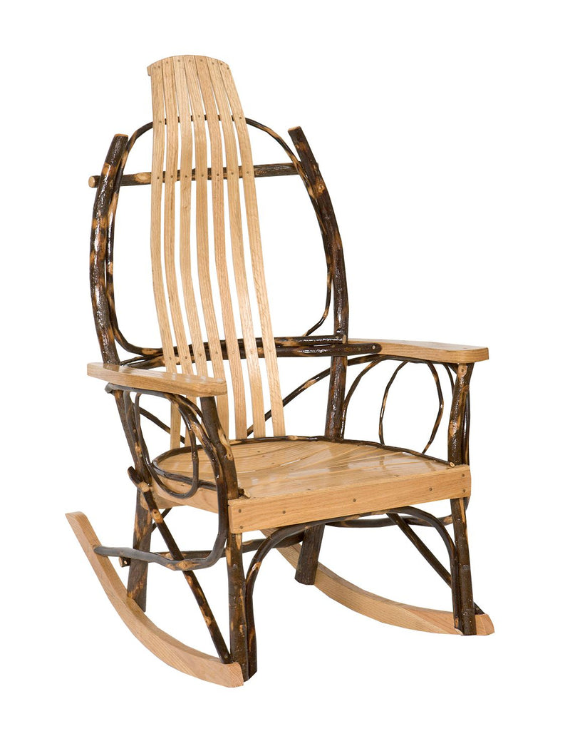 Hickory Rocker with Oak Arms